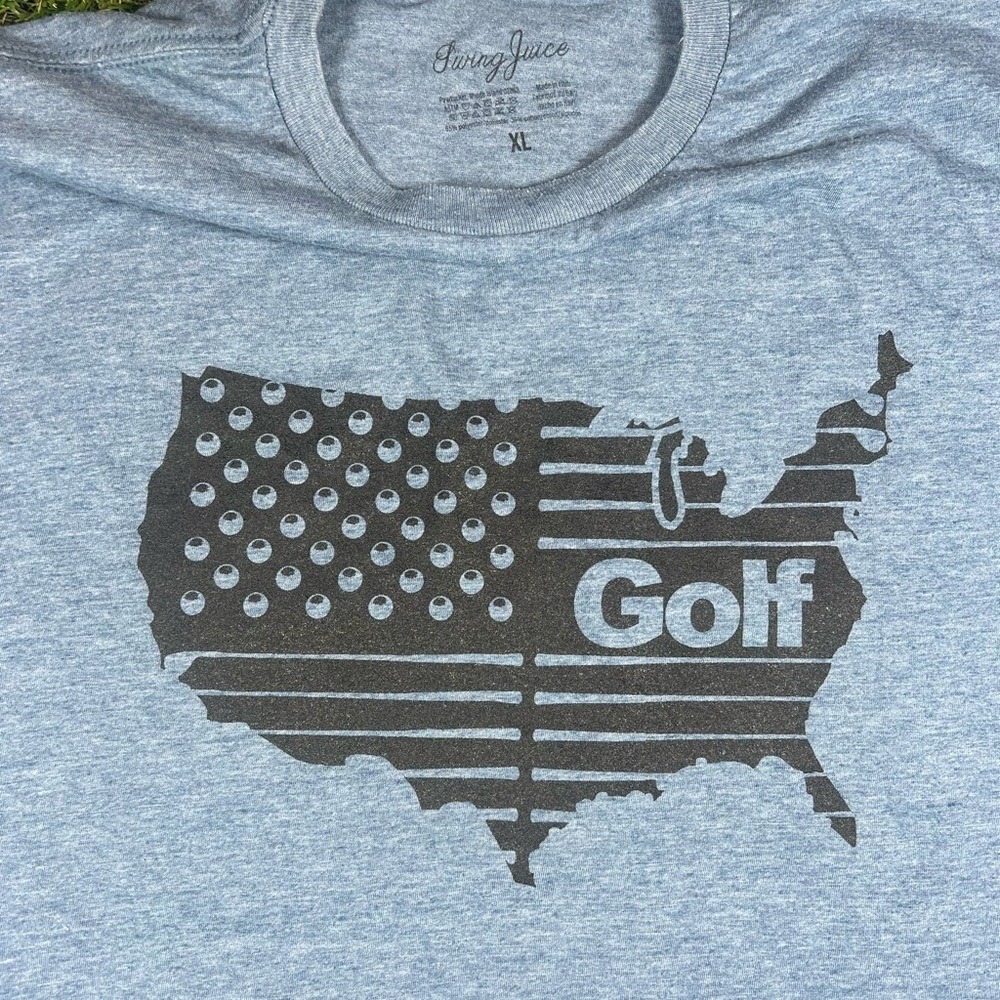 Swing Juice, Men's Blue Graphic T-Shirt, USA Golf, Size XL - Picture 2 of 7